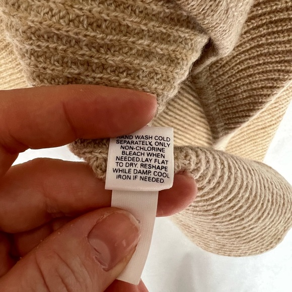 Express wool open ribbed knit cardigan sweater - Picture 6 of 7